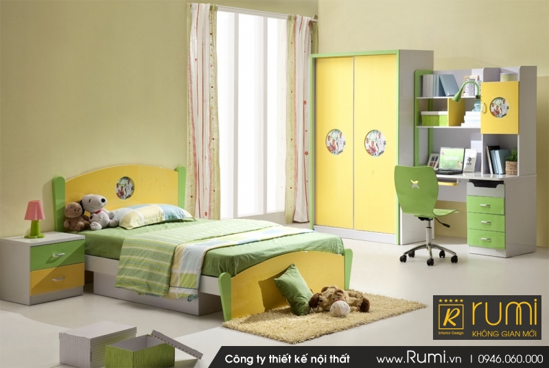 Mẫu thiết kế nội thất chung cư hai phòng ngủ chung cư Hoàng Quốc Việt