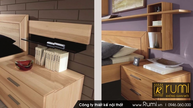 Mẫu thiết kế nội thất phòng ngủ đẹp từ gỗ công nghiệp