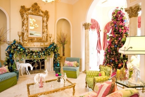 12 các thiết kế phòng khách để đón Giáng sinh