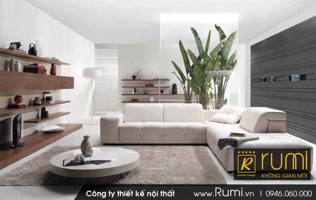 12 mẫu thiết kế nội thất phòng khách đẹp với gam màu trắng