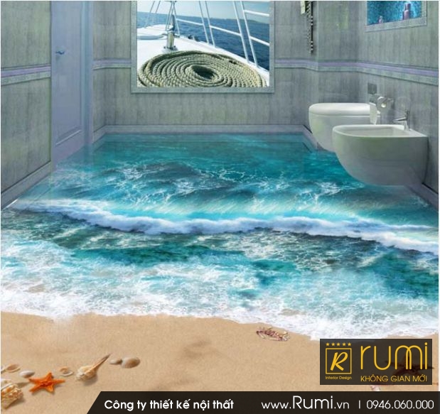 10 mẫu phòng tắm đẹp thiết kế sàn nhà 3D hiện đại