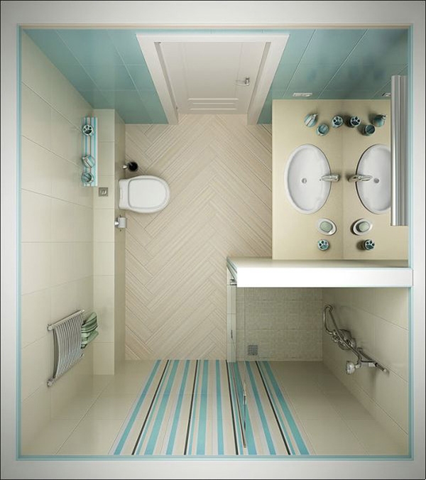 6 ý tưởng thiết kế nội thất phòng tắm diện tích nhỏ