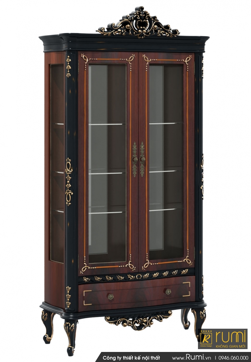 Tủ trưng bày tân cổ điển