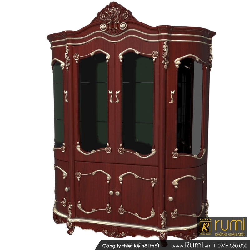 Tủ trưng bày tân cổ điển