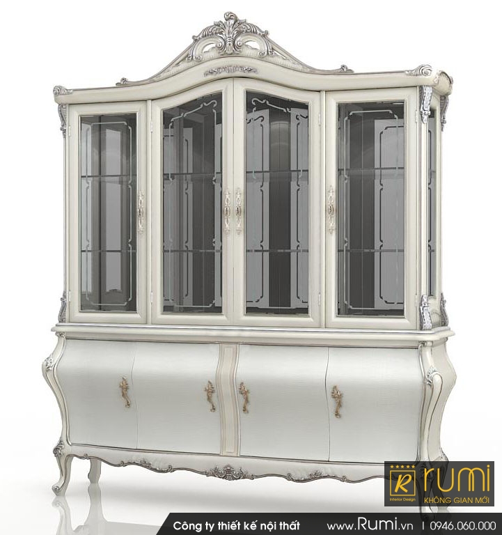 Tủ trưng bày tân cổ điển