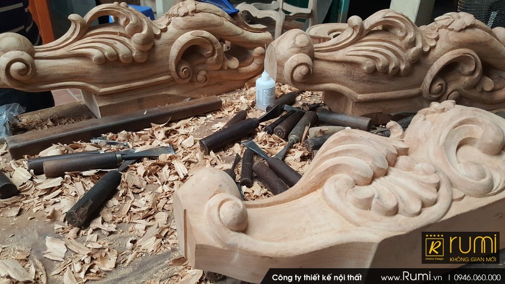 Sản xuất đồ gỗ tân cổ điển tại Hoàng Mai