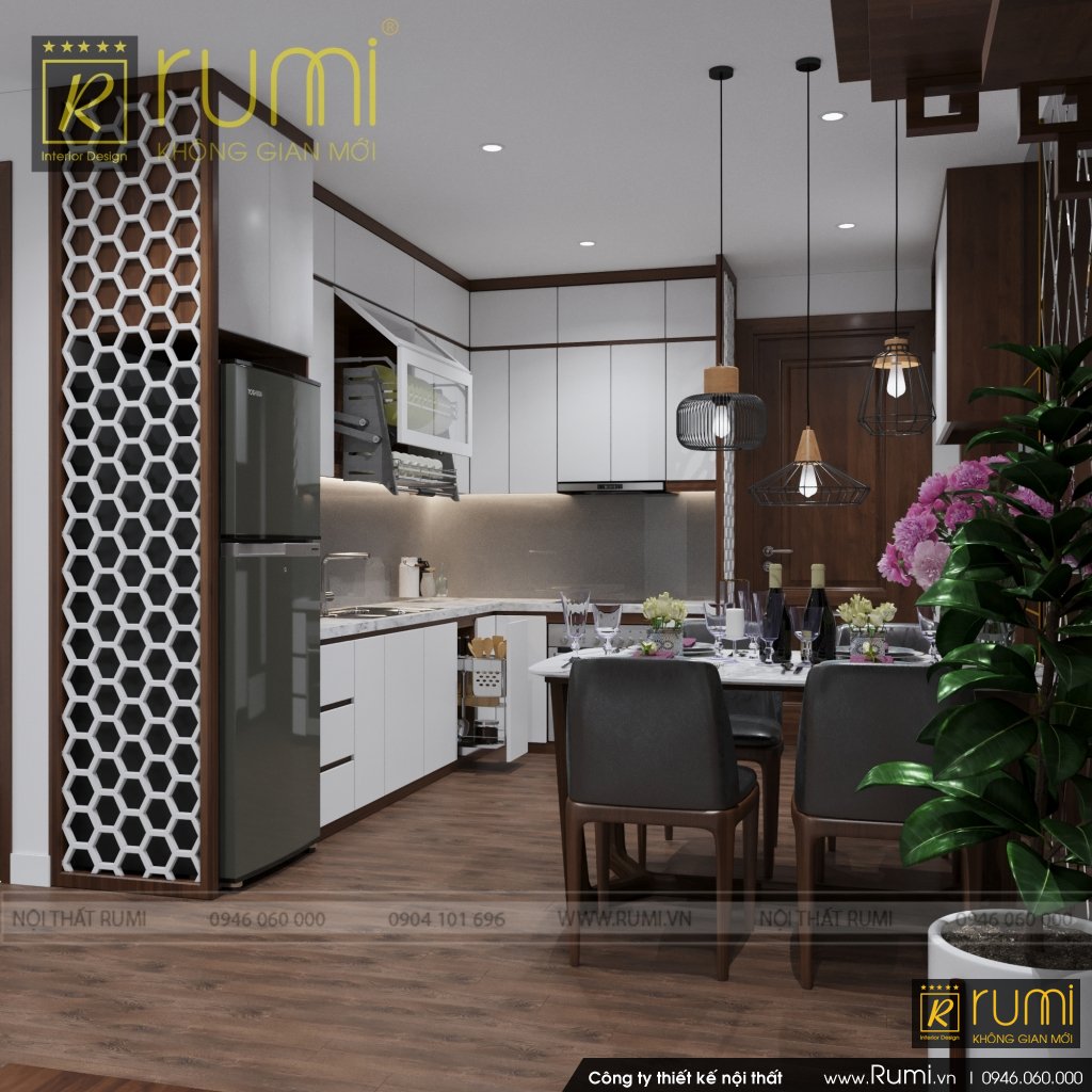 Thiết kế và thi công nội thất căn hộ 3PN Vinhomes Smart City