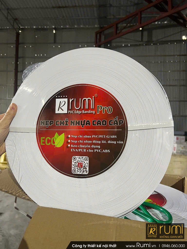Nẹp chỉ nhựa PVC Rumi – Giải pháp hoàn thiện bề mặt thẩm mỹ và bền bỉ