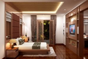 Mẫu nội thất biệt thự hiện đại, cao cấp của anh Hưng tại Quốc Oai, Hà Nội