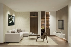 Mẫu thiết kế nội thất chung cư hai phòng ngủ chung cư Hoàng Quốc Việt