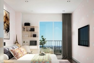 Mẫu thiết kế nội thất chung cư hai phòng ngủ chung cư Hoàng Quốc Việt