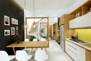 Mẫu thiết kế nội thất nhà phố đẹp, đẳng cấp 3 tầng tại Hải Phòng