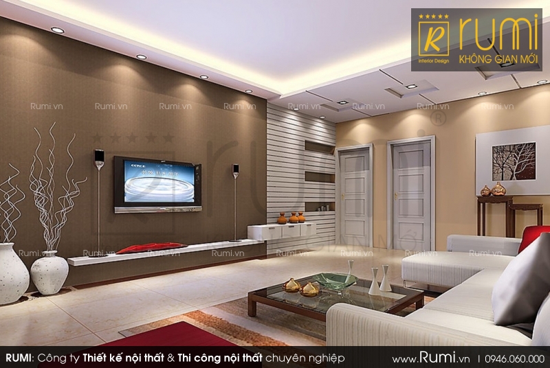 Thi công nội thất biệt thự 2 tầng tại Nam Định