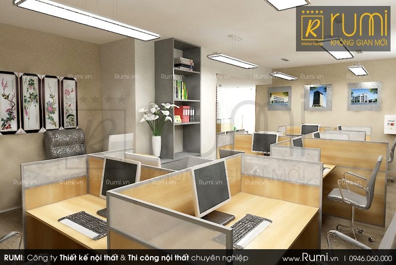Mẫu thiết kế nội thất văn phòng đẹp, hiện đại, chuyên nghiệp tại Hà Nội