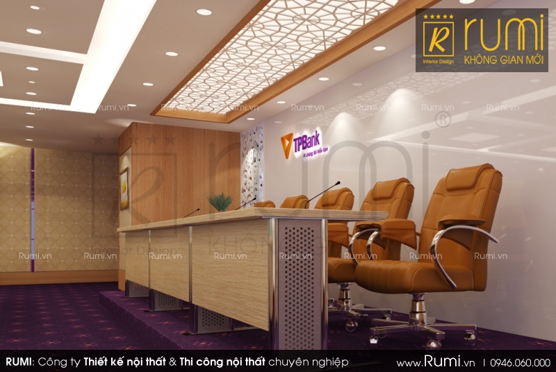 Mẫu thiết kế nội thất văn phòng cao cấp, hiện đại - Tiền Phong Bank