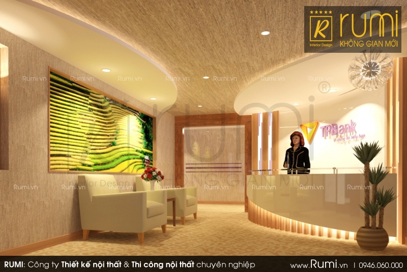 Mẫu thiết kế nội thất văn phòng cao cấp, hiện đại - Tiền Phong Bank