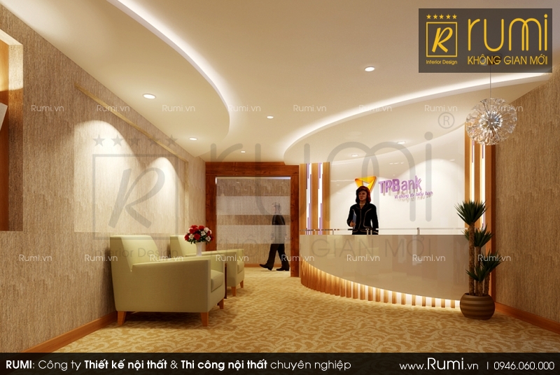 Mẫu thiết kế nội thất văn phòng cao cấp, hiện đại - Tiền Phong Bank