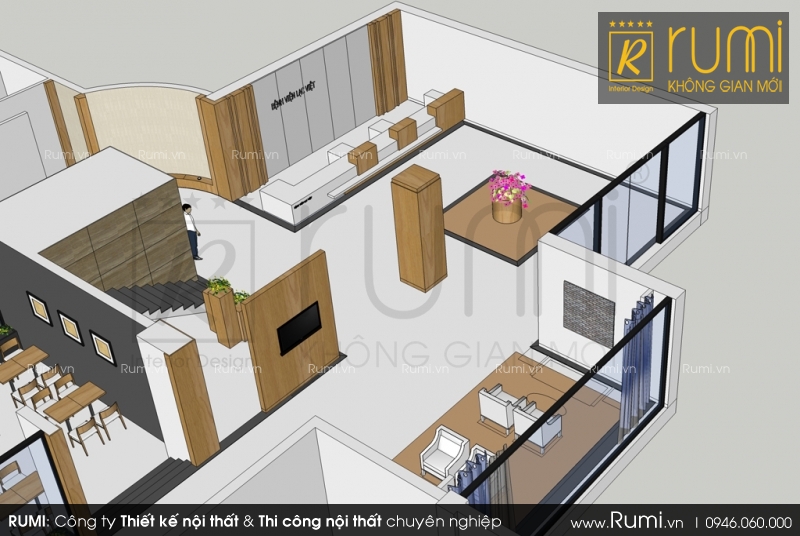 Thiết kế nội thất văn phòng đẹp cho bệnh viện Lạc Việt, Vĩnh Phúc