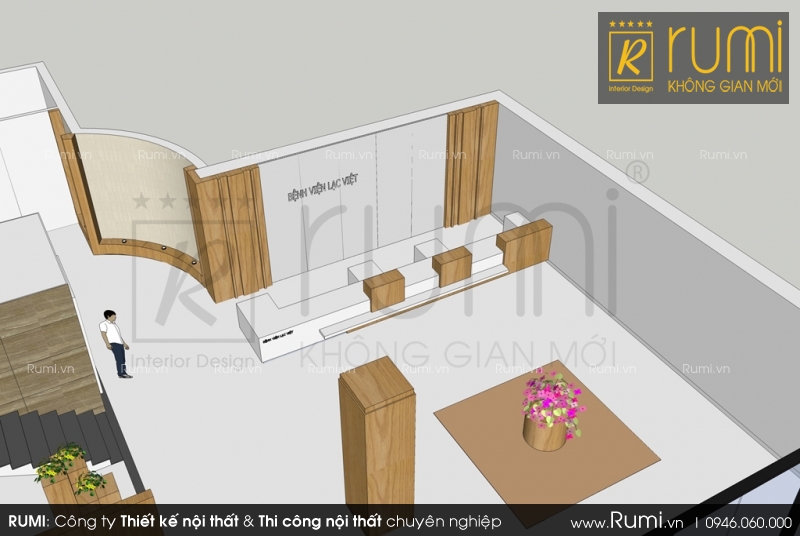Thiết kế nội thất văn phòng đẹp cho bệnh viện Lạc Việt, Vĩnh Phúc